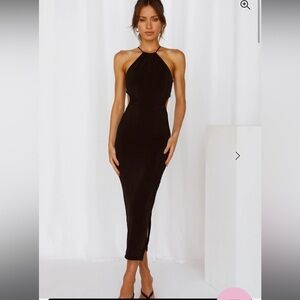 Hello Molly- BE MY COPYCAT MIDI DRESS BLACK